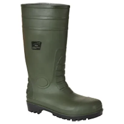 Wellington Boot S5 Steel Toe and Midsole Portwest Total Safety FW95