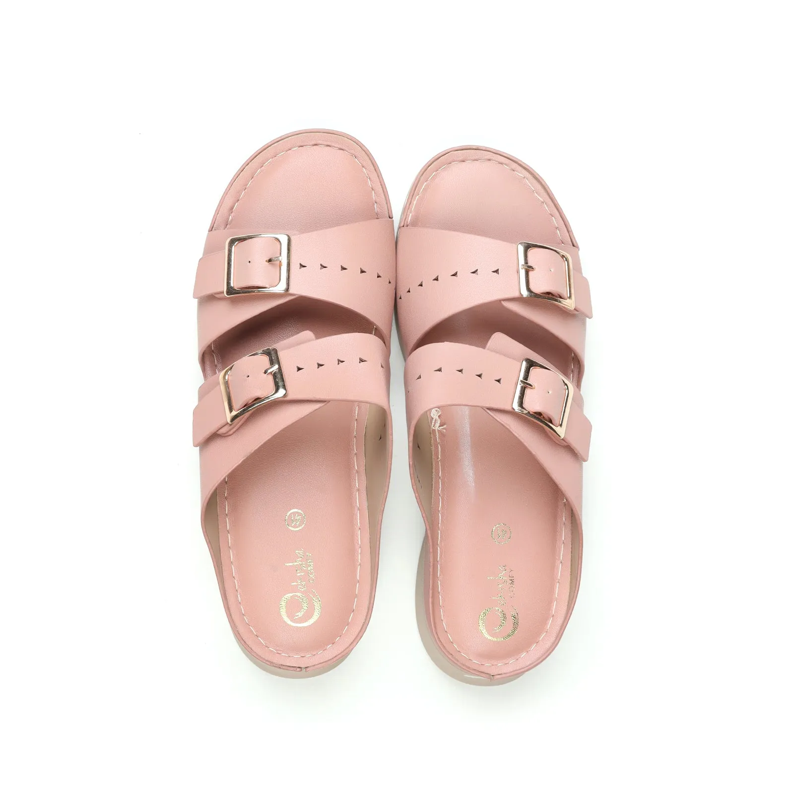 Women's Buckled Slippers