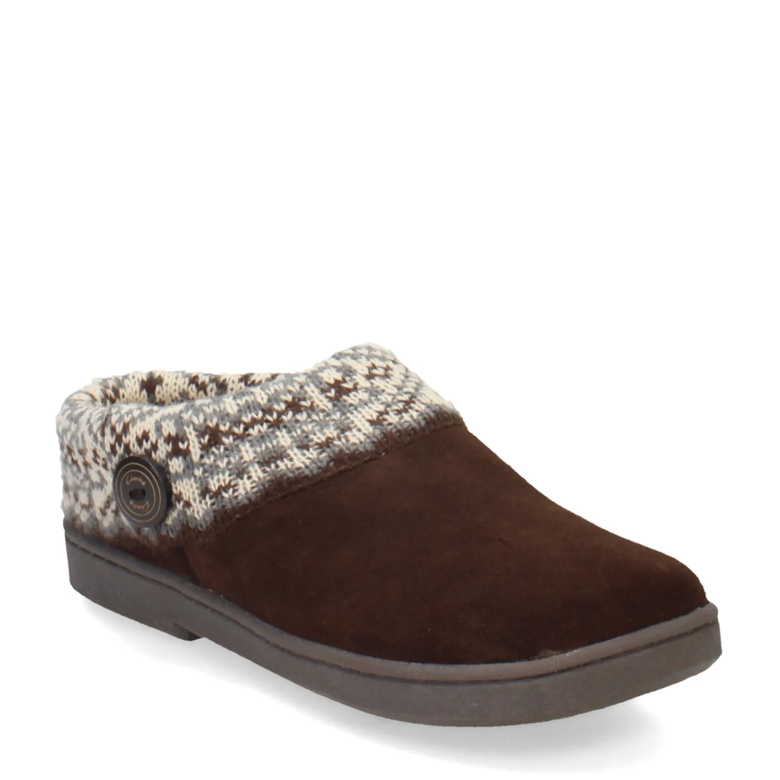 Women's Clarks, Knit Collar Slipper