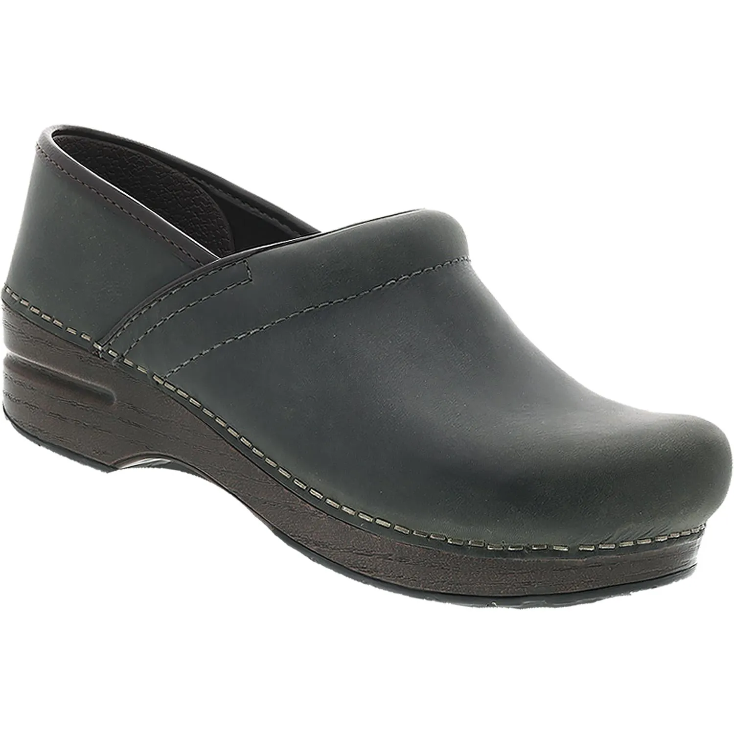 Women's Dansko Professional Clog Moss Oiled Pull Up Leather