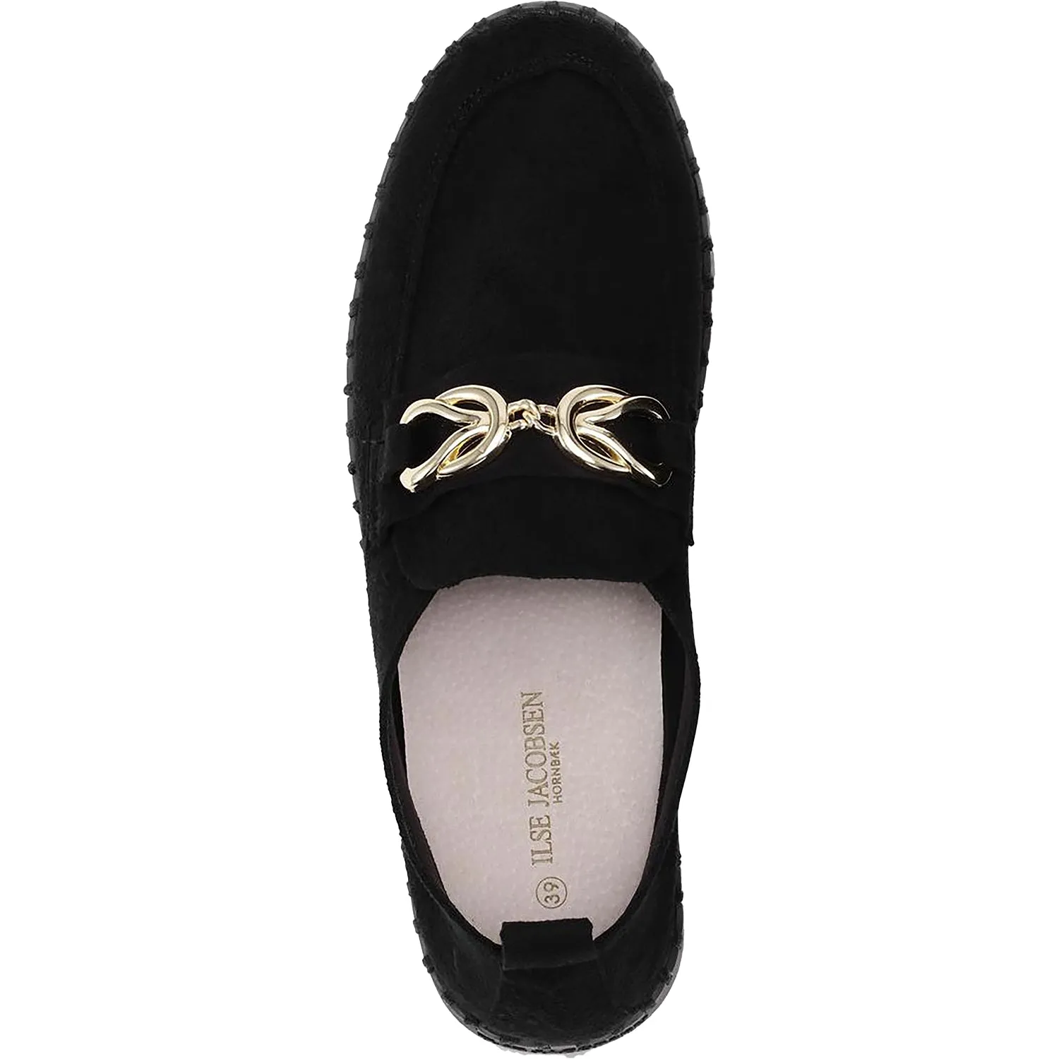 Women's Ilse Jacobsen Tulip 3976 Loafer Black Synthetic