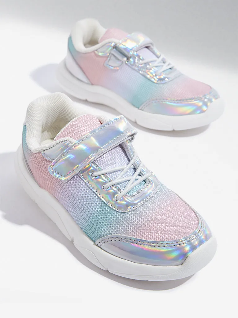 Yellow Multicolour Holographic Shoes